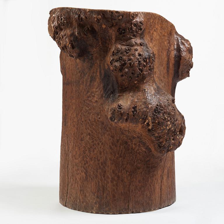 A Swedish folk art pine chair, early 20th Century.