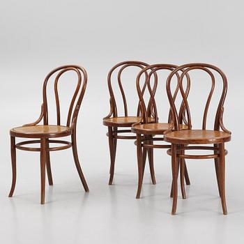 Four café chairs, Thonet, early 20th century.