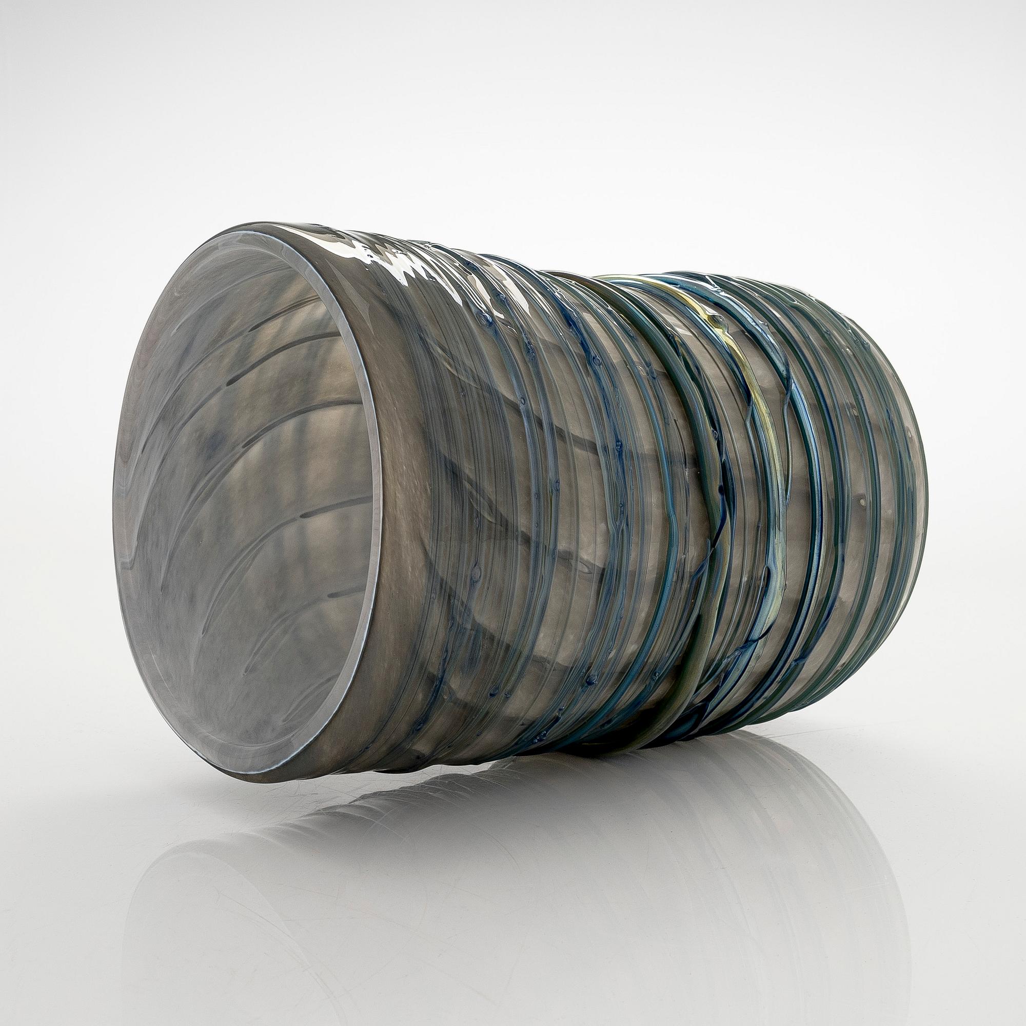 Tiina Nordström, an art glass signed Tiina Nordström, Nuutajärvi 1994.