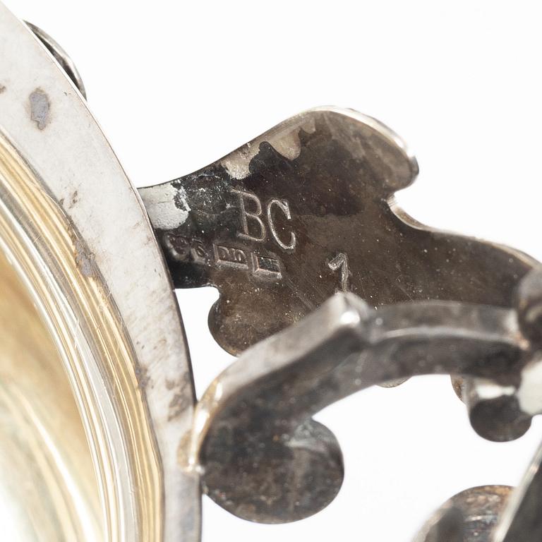 Brännvinsskål, silver, Sverige 1978, sannolikt Hudiksvall eller Bollnäs.