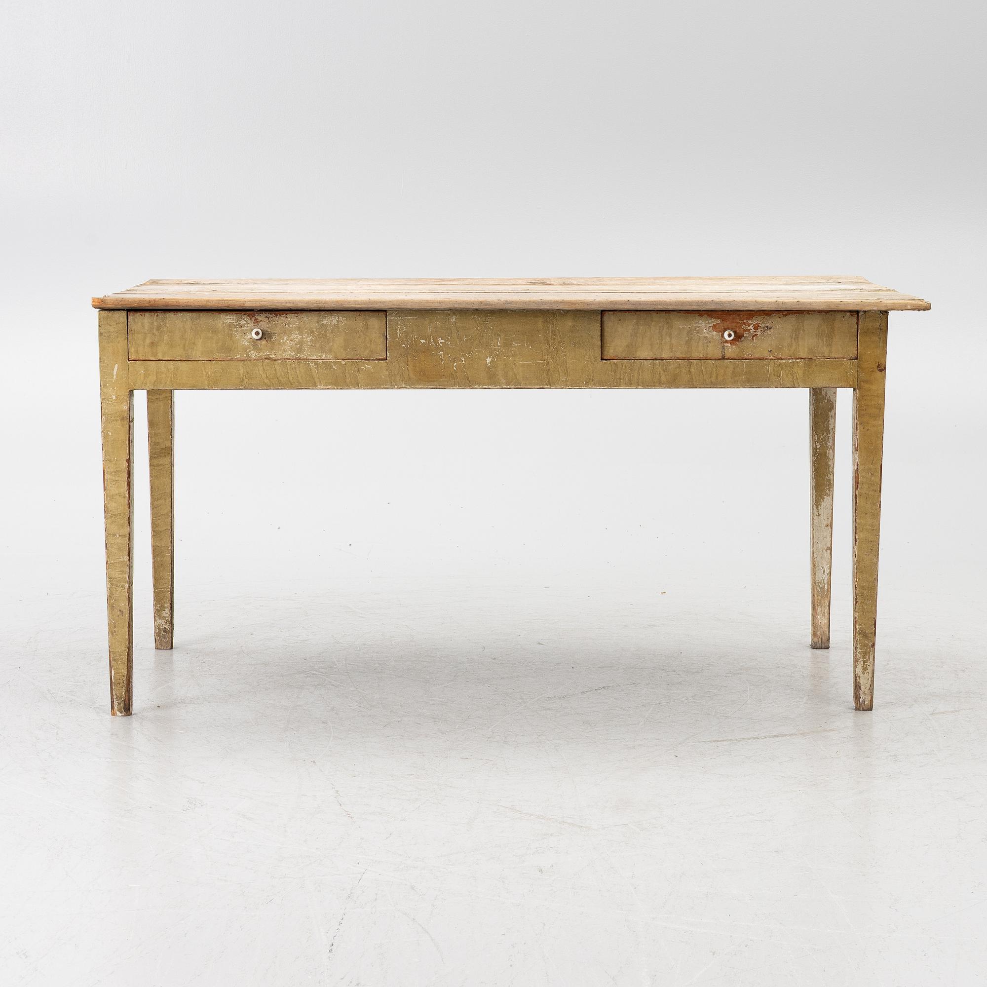 Table, folk art, 19th century.