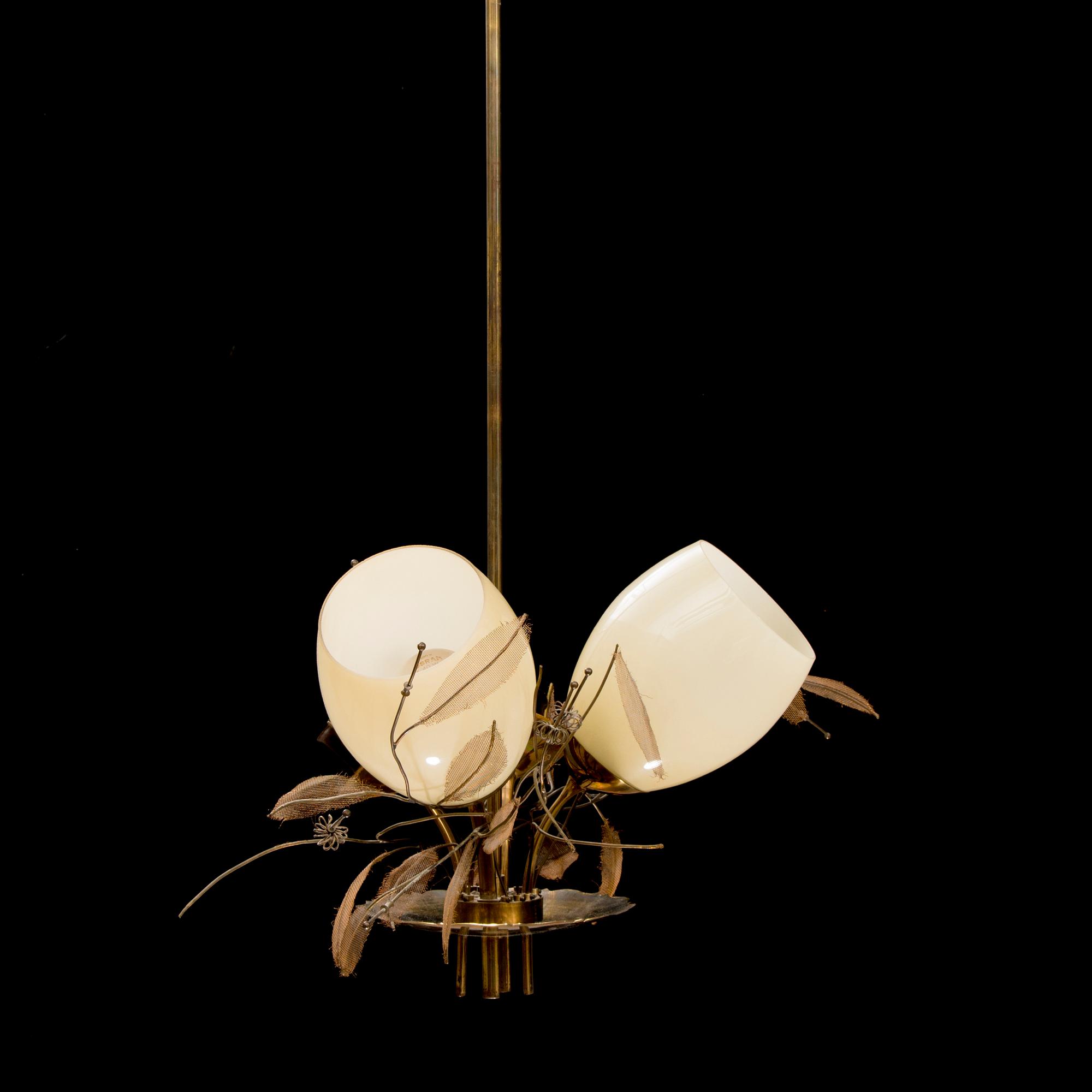 A mid 20th Century model 9029/4 chandelier for Taito Oy, Finland.