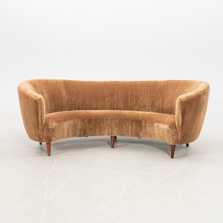 Sofa Scandinavian Modern 1940s Danish cabinetmaker.
