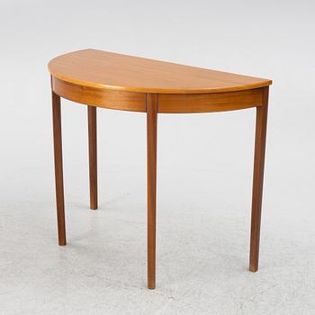 Ole Wanscher, attributed to. A Demi-Lune Table, A.J. Iversen, Denmark, mid-20th century.