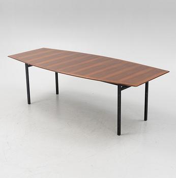 Florence Knoll, a mahogany dining table, Nordiska Kompaniet, Norrköping, Sweden, second half of the 20th century.