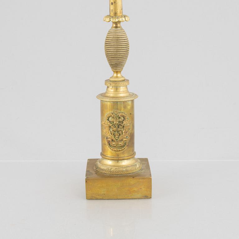 An Empire candelabra, first half of the 19th century.