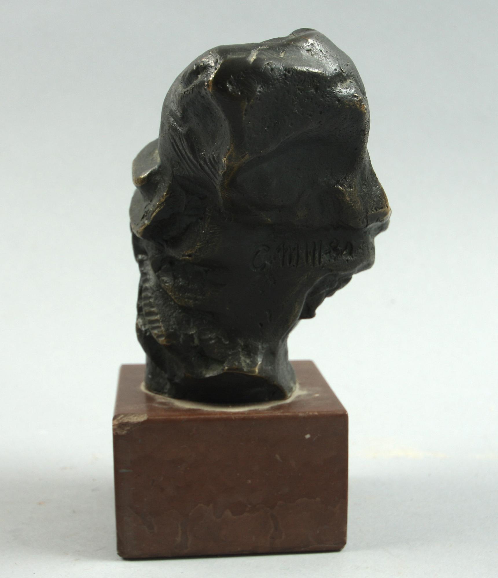 SKULPTUR, brons, efter Carl Milles, sign.