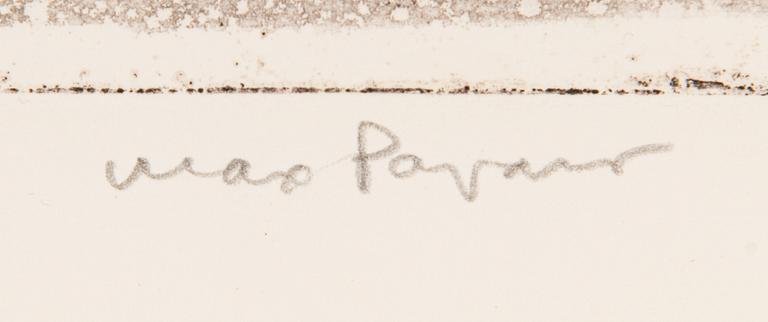 Max Papart, etching, 1971, signed and marked essai.