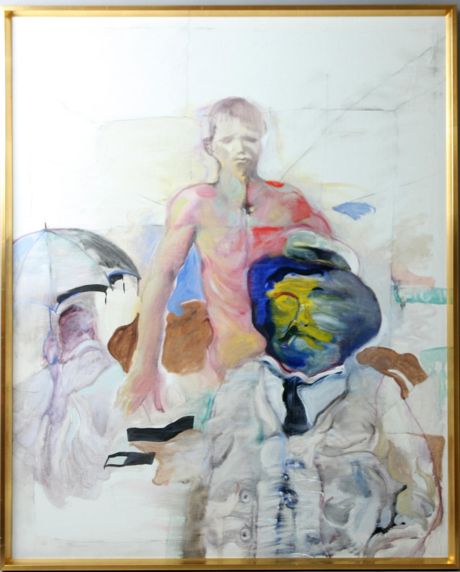 LENNART ÖHRSTRÖM, triptyk, oljemålningar på duk, en sign.