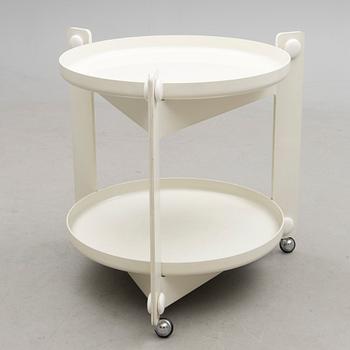 A Guzzini serving trolley with two trays by Luigi Mazzini, Italy, 1980s.