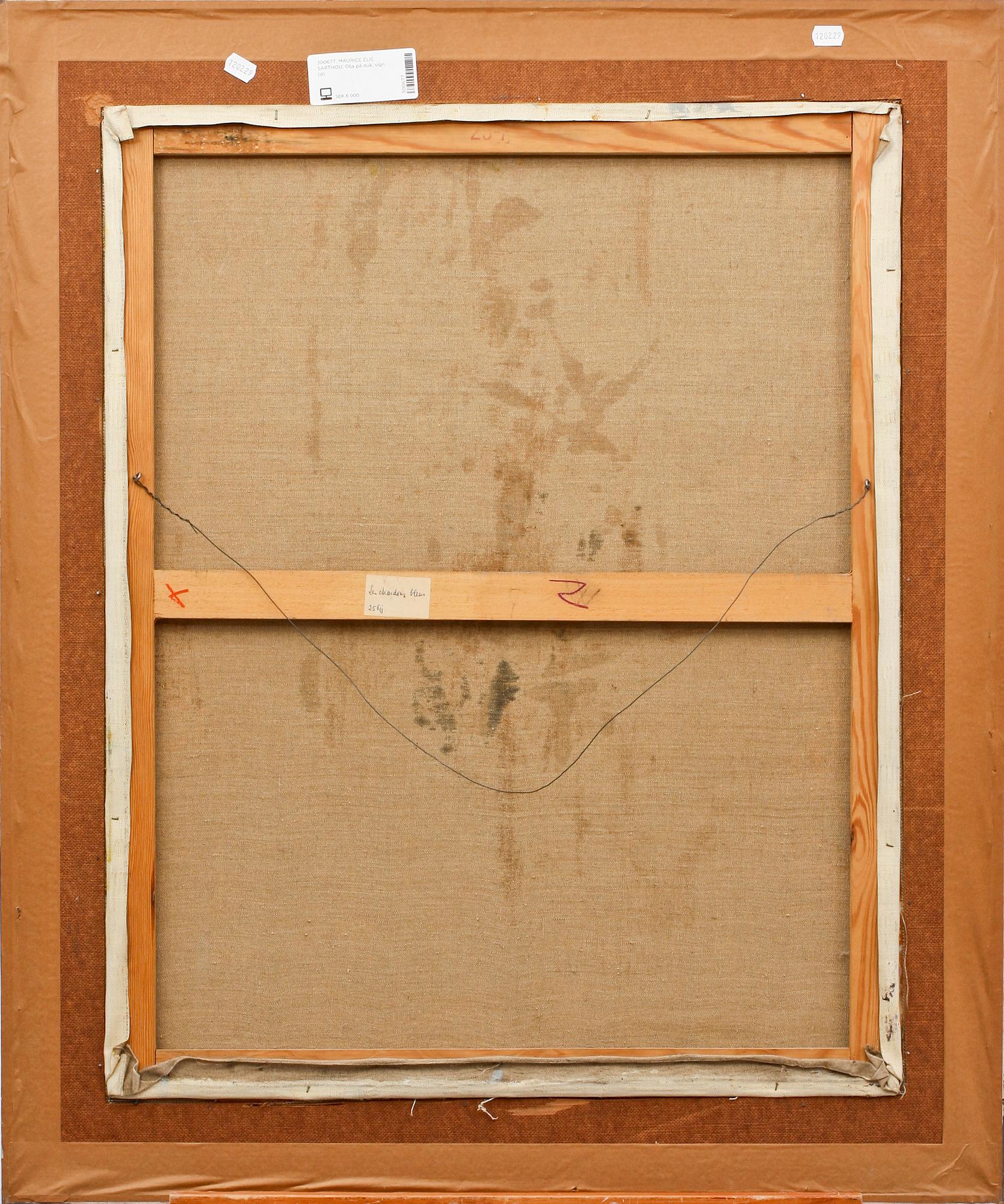 MAURICE ÉLIE SARTHOU. Olja på duk, sign.