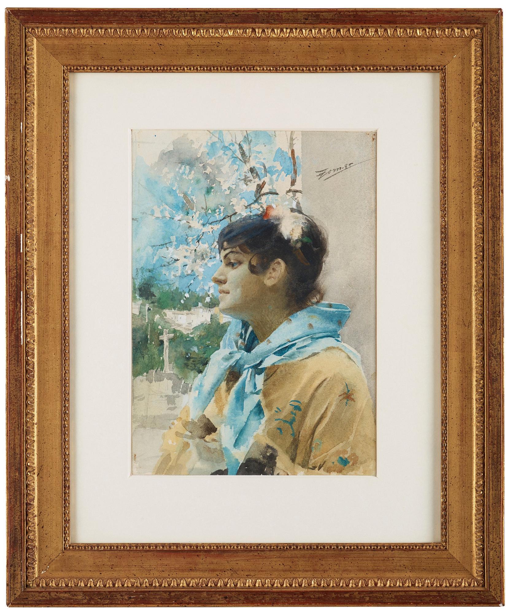Anders Zorn, "Spanjorska i profil (I)".