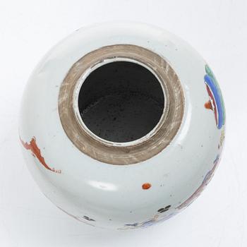 Bojan med trälock med nefrit, Kina sen Qingdynasti.