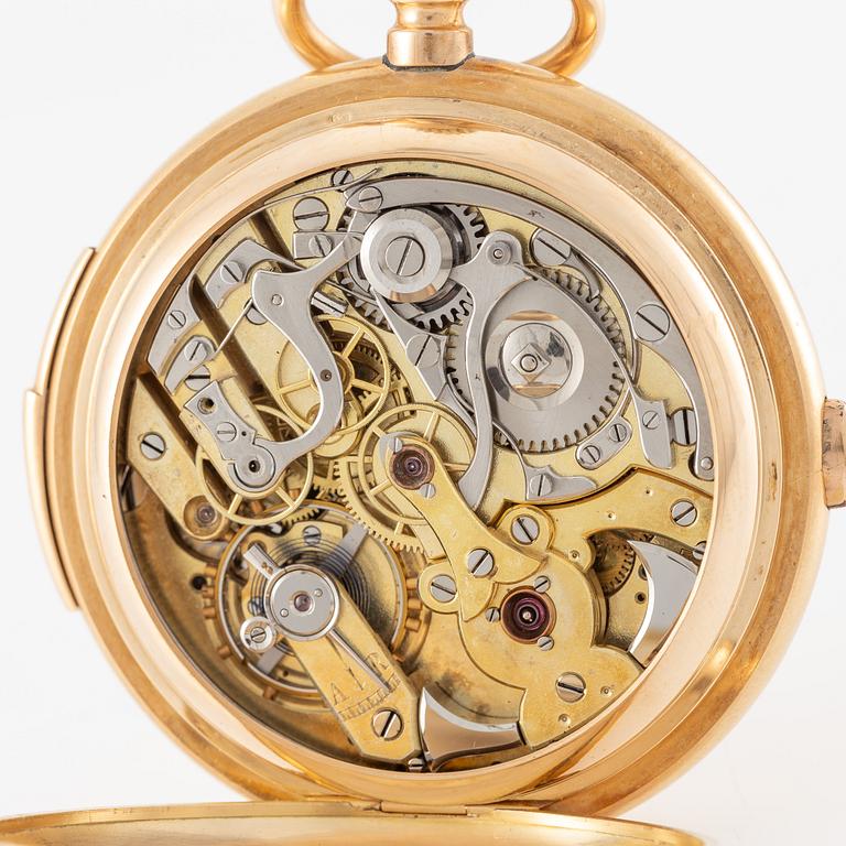 Fickur, savonett, repeter, kronograf, 53 mm.