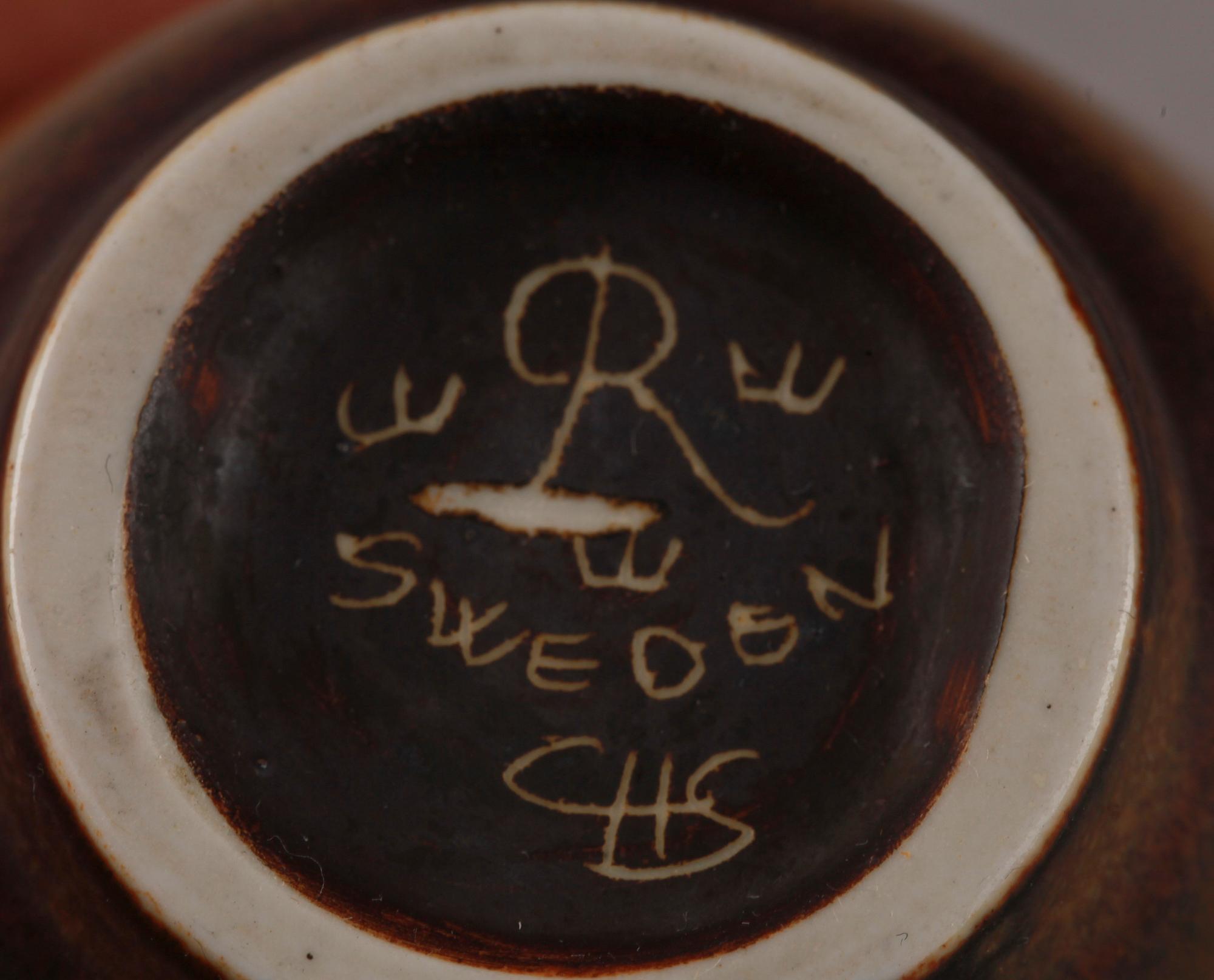 VASER OCH SKÅLAR, 5 st, stengods, Carl Harry Stålhane, Rörstrand.