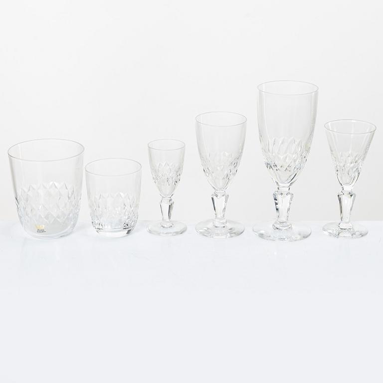 A 67 pieces glass service, "Cecil", Kosta.
