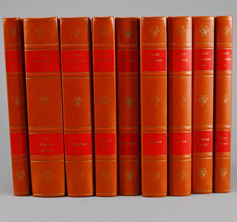 AUGUST STRINDBERGS SAMLADE VERK, 55 vol, Albert Bonniers förlag, Stockholm, 1987.