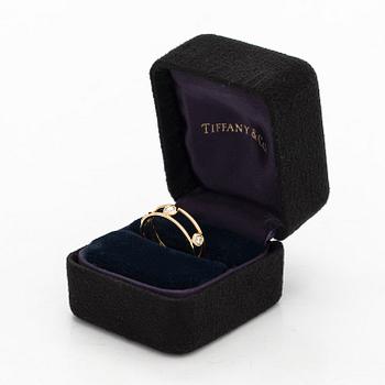Tiffany & Co, Elsa Peretti, ring, "Diamonds by The Yard", 18K guld och briljantslipade diamanter.