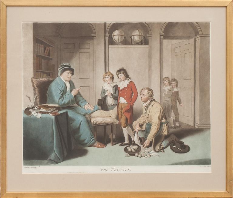 W WARD, grafiskt blad efter W R Bigg, 1800-tal.