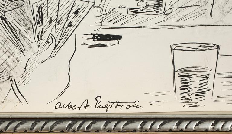 ALBERT ENGSTRÖM, teckningar, 3 st, sign.