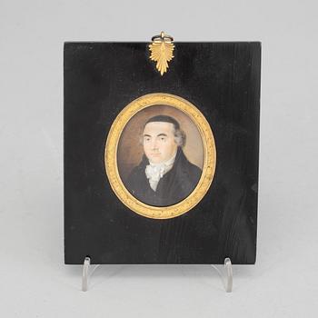 ANDERS GUSTAF ANDERSSON, portrait miniature, signed.