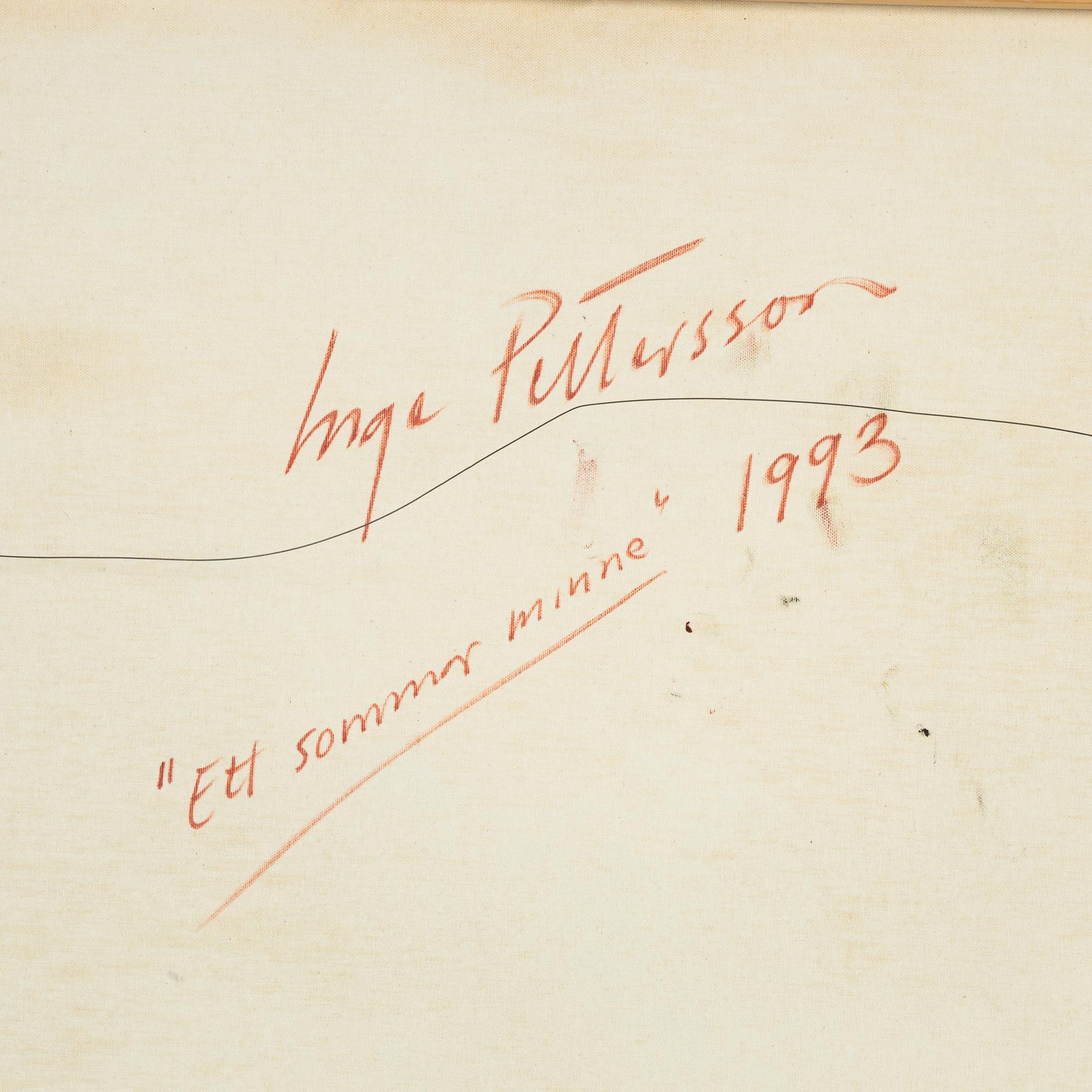 Inge Pettersson, olja på duk signerad.