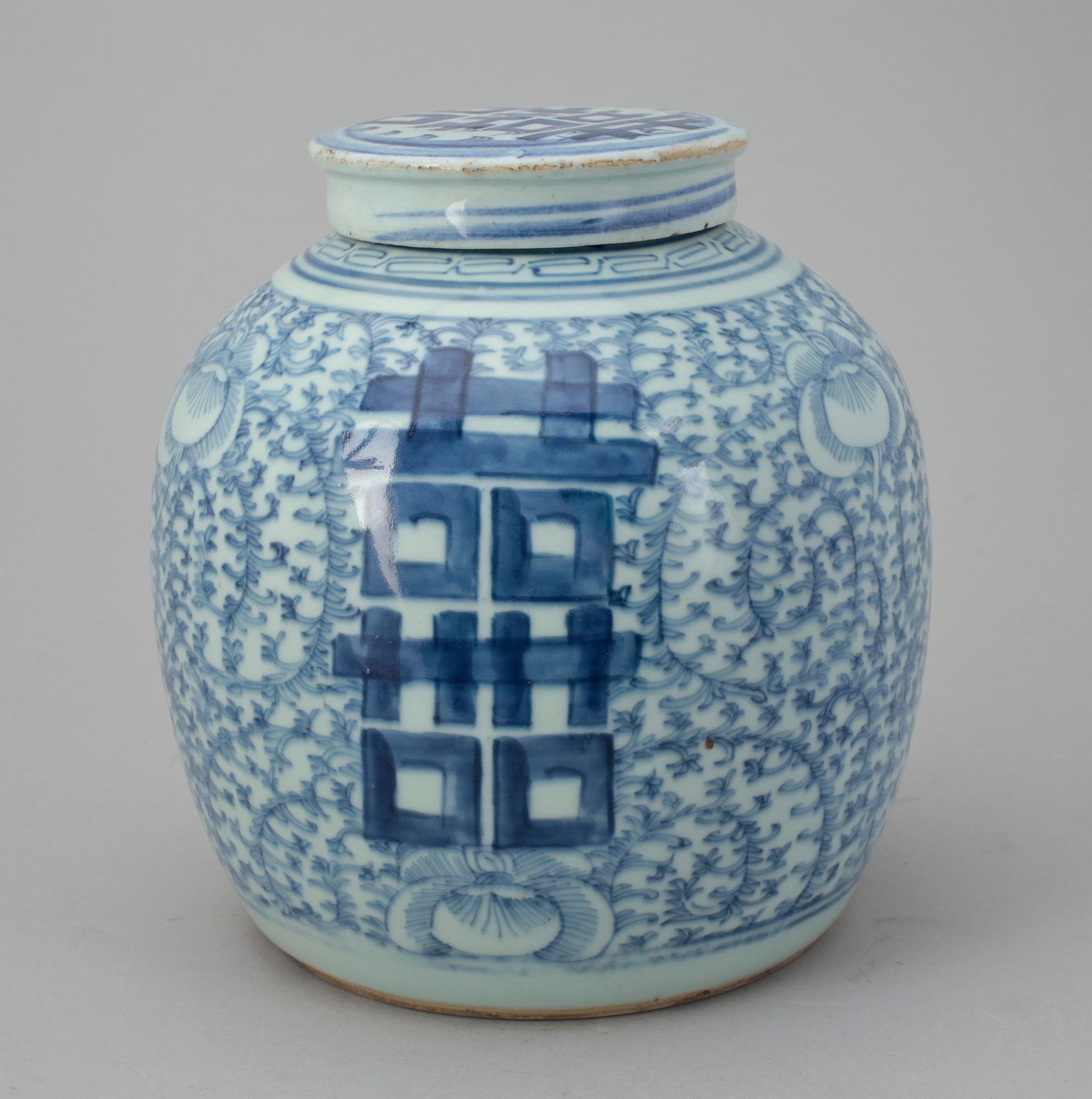 BOJAN med LOCK, porslin, Kina, Hsien Feng 1851-1861.