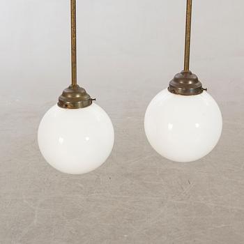 A pair of 1940/50s ceiling lamp.