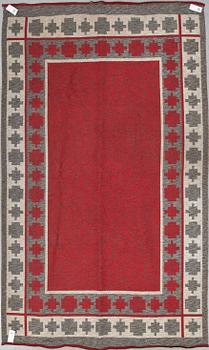 MATTA, dubbelvävd, 1900-talets mitt. Ca 296 X 175 cm.