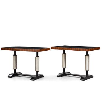 A set of two Swedish Grace console tables, 1920's-30's.