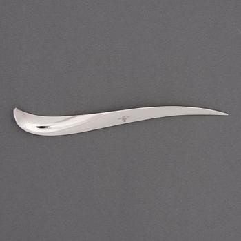 A PAPER KNIFE, polished steel. Allan Scharff, Royal Copenhagen.