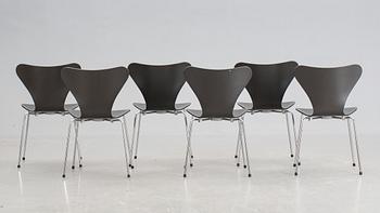 STOLAR, 6 st, "Sjuan", Arne Jacobsen, Fritz Hansen, Danmark 2004.