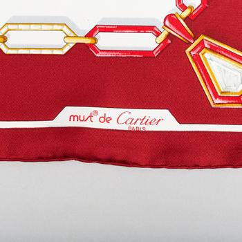 Cartier, a silk scarf.