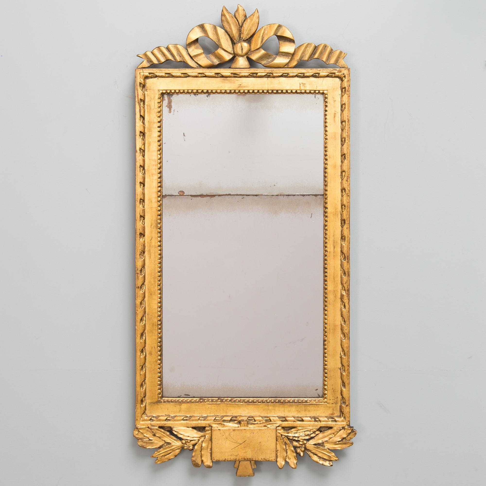 Peili, Kustavilainen, signeerattu Lago Lundén, Tukholman hallileima 1782.