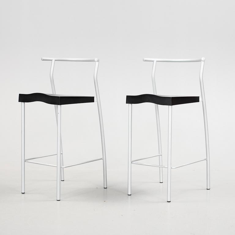 BARSTOLAR, 2 st, "Hi-Glob", Philippe Starck, Kartell. 1900-talets slut.