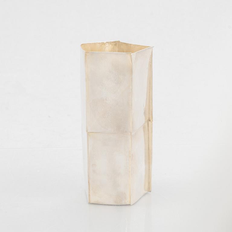 Benita Ramel, a sterling silver vase, Stockholm, 1999.