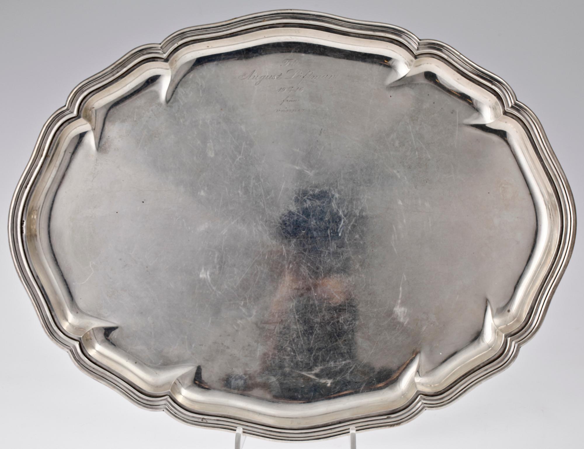 KAFFESERVISDELAR, 3+1 delar, silver, rokokostil, GAB, Stockholm 1914. Totalvikt 1900 gram.