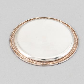 12 silver coasters, mark of GAB, Stockholm, 1955-59.