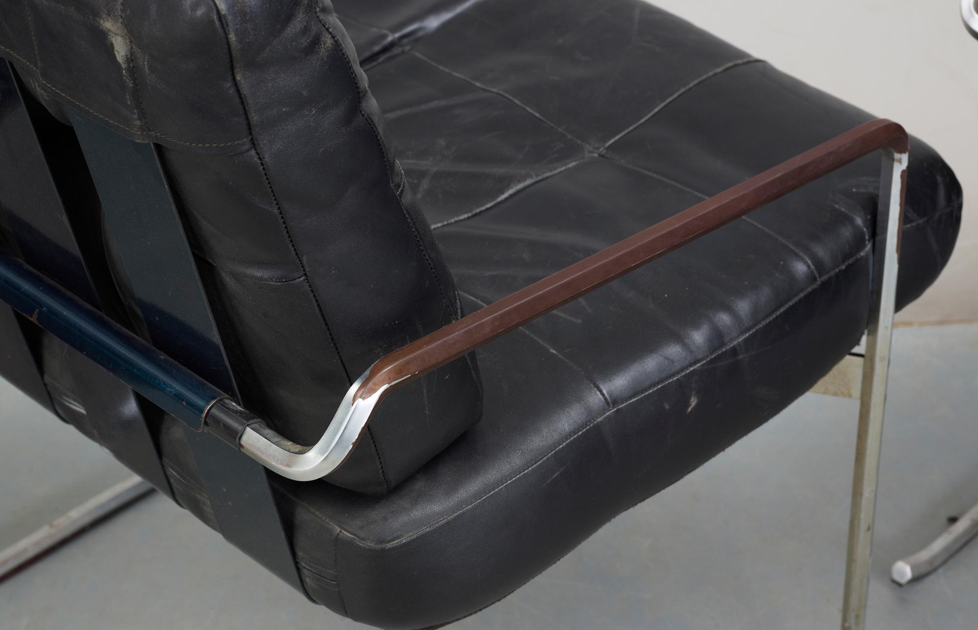 FÅTÖLJER, 4 st, 1900-talets senare hälft.