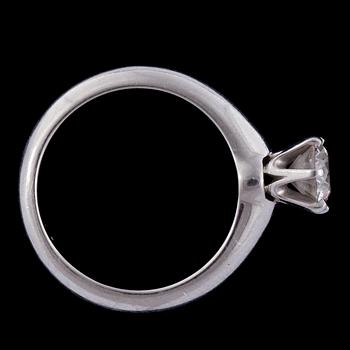A Tiffany & Co brilliant cut diamond ring, 0.80 cts.