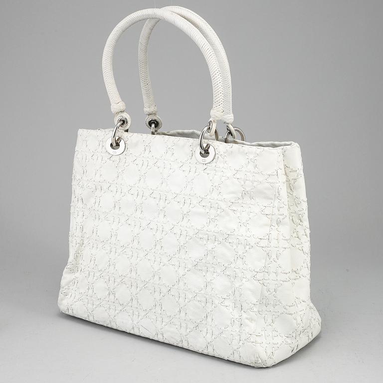 CHRISTIAN DIOR, 'Cannage Leather Tote Bag'.
