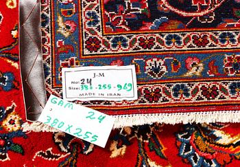 A Keshan carpet, c. 380 x 255 cm.