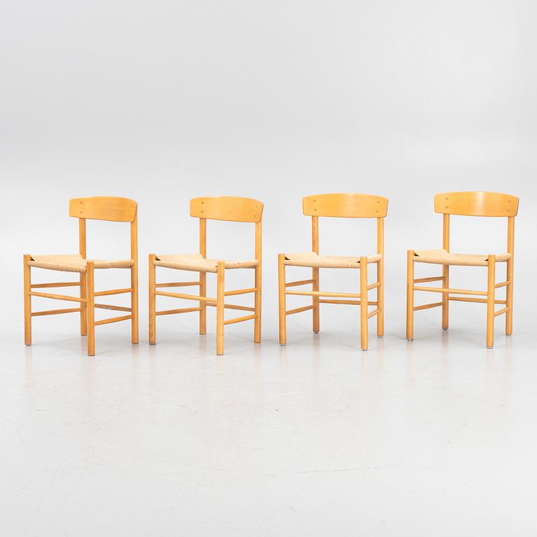 Børge Mogensen,  four 'J39' chairs, FDB Møbler, Denmark.