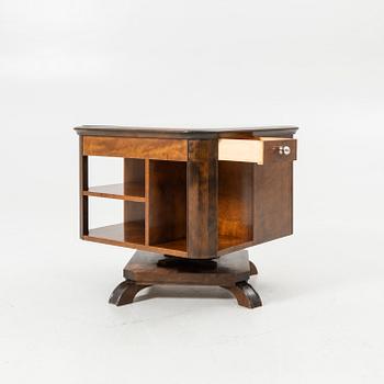 Rotating table with fitted bar, 1930s/40s.