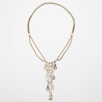 Siv Lagerström två collier vit metall.