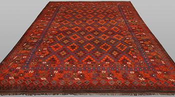 A Kilim carpet, Afghan, approx. 395 x 254 cm.