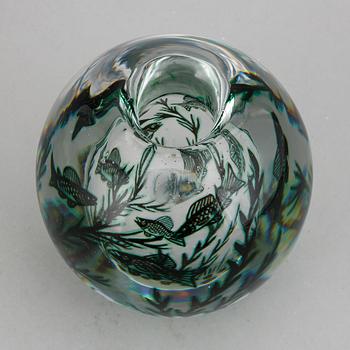 Edward Hald, a signed glass vase, Orrefors.