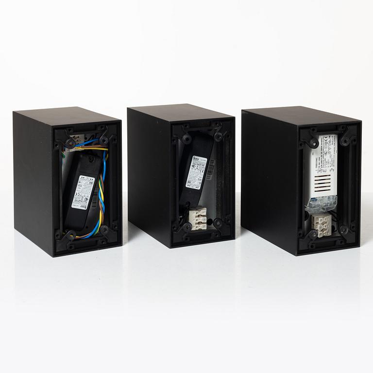 Taklampor, tre st, "Compass Box small 2L", Flos.