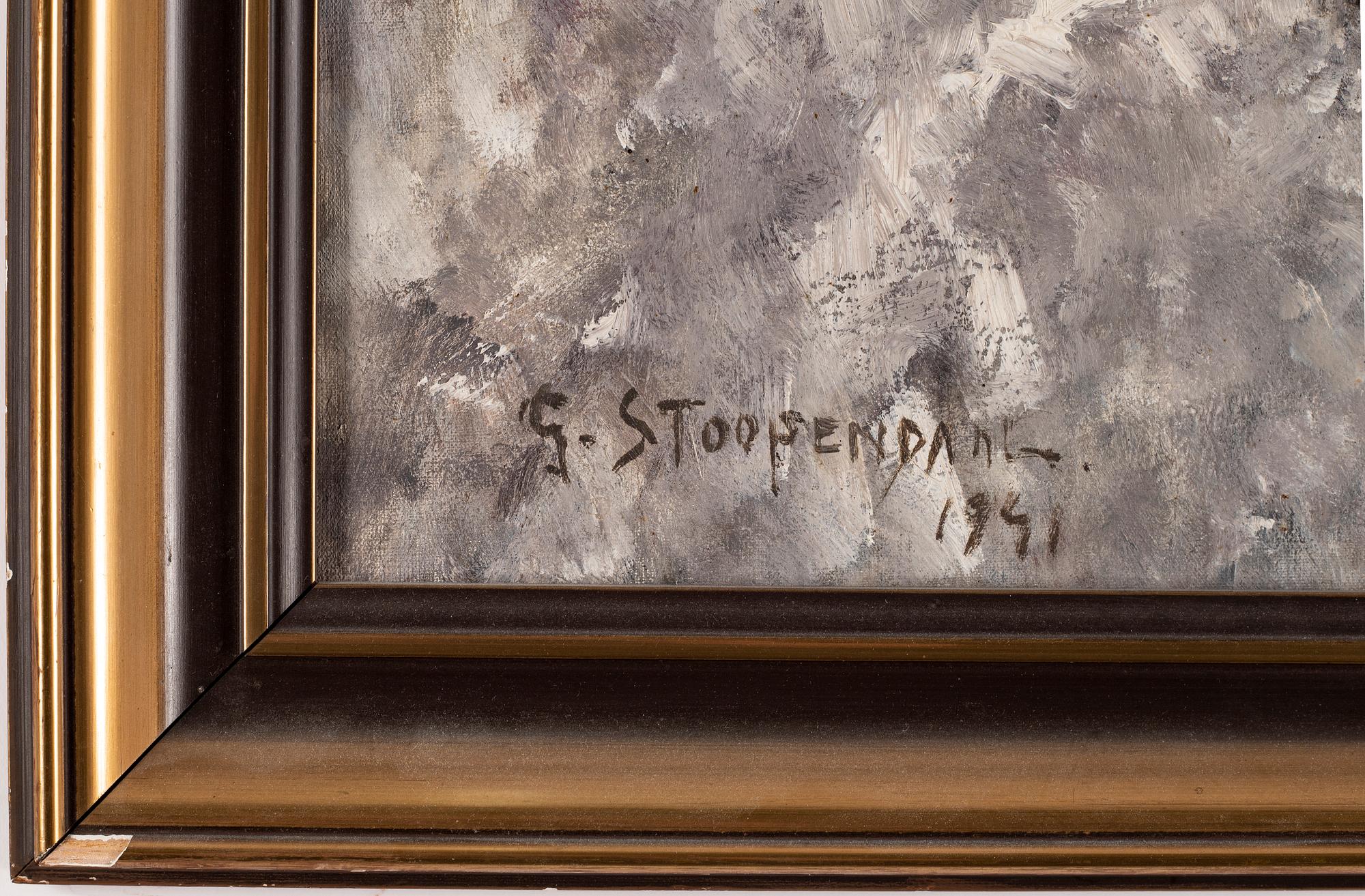 GEORG STOOPENDAAL, oil on canvas, signed G. Stoopendaal and dated 1941.
