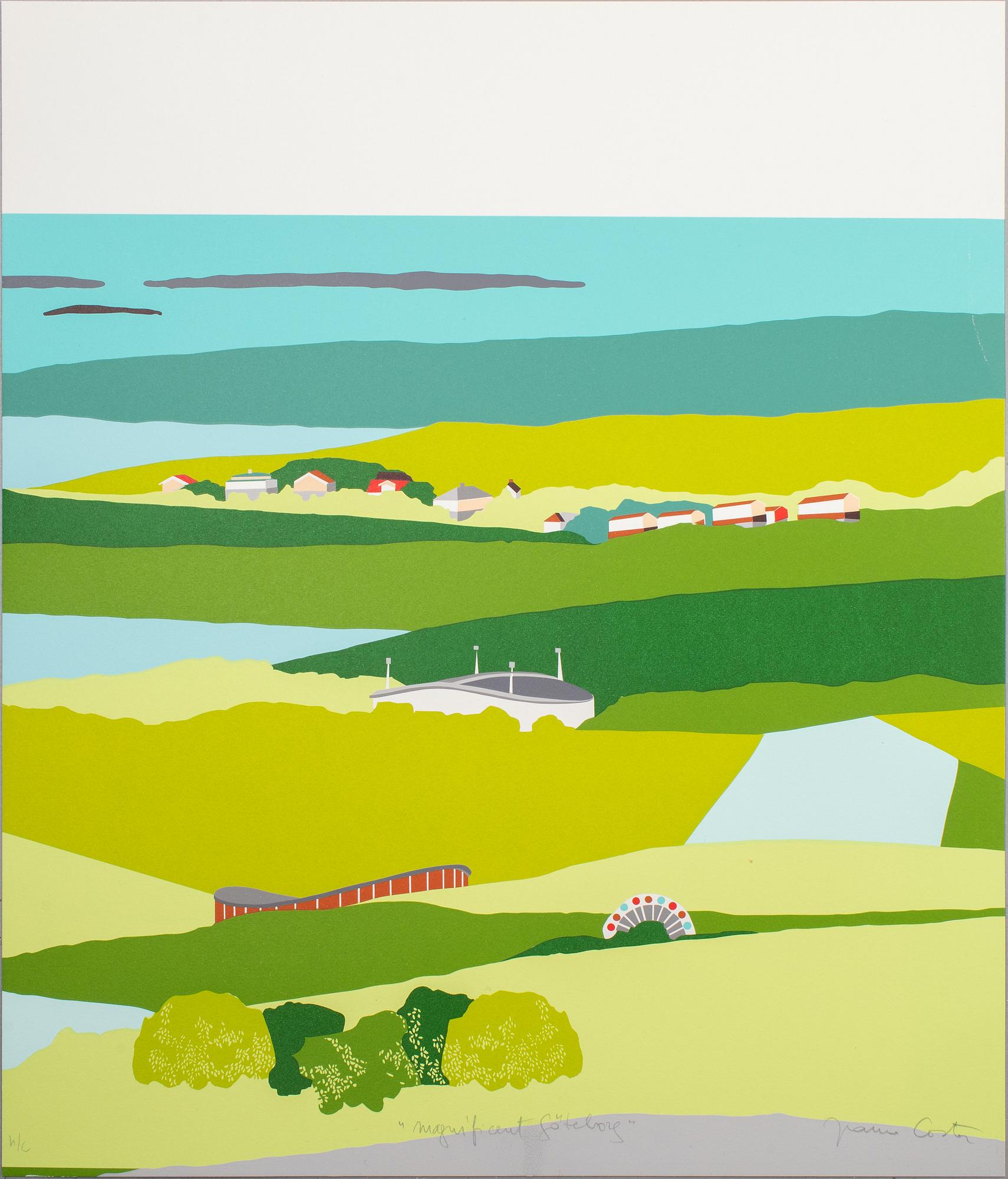 Franco Costa, "Magnificent Gothenburg", triptyk.